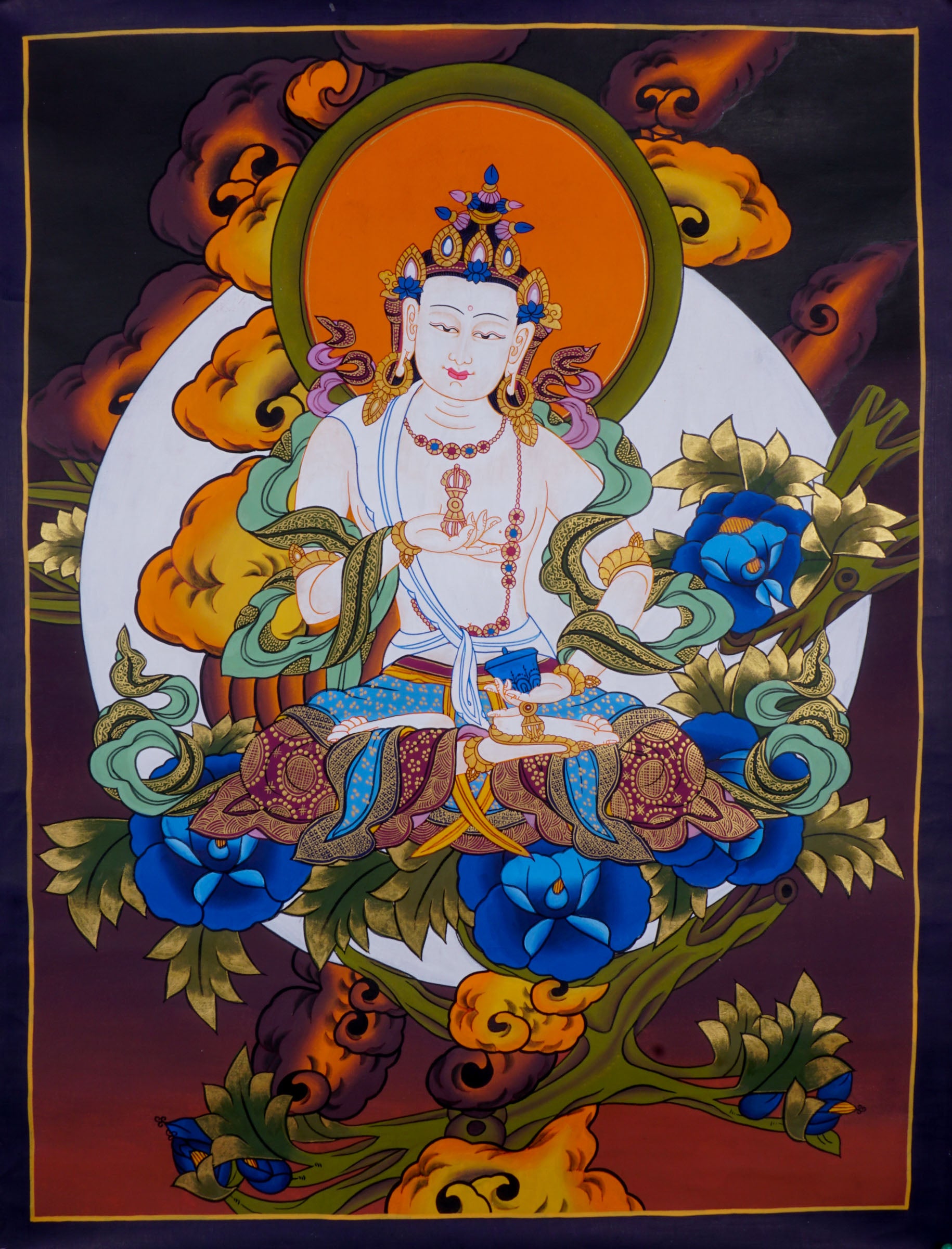 Vajrasattva Thangka - Lucky Thanka