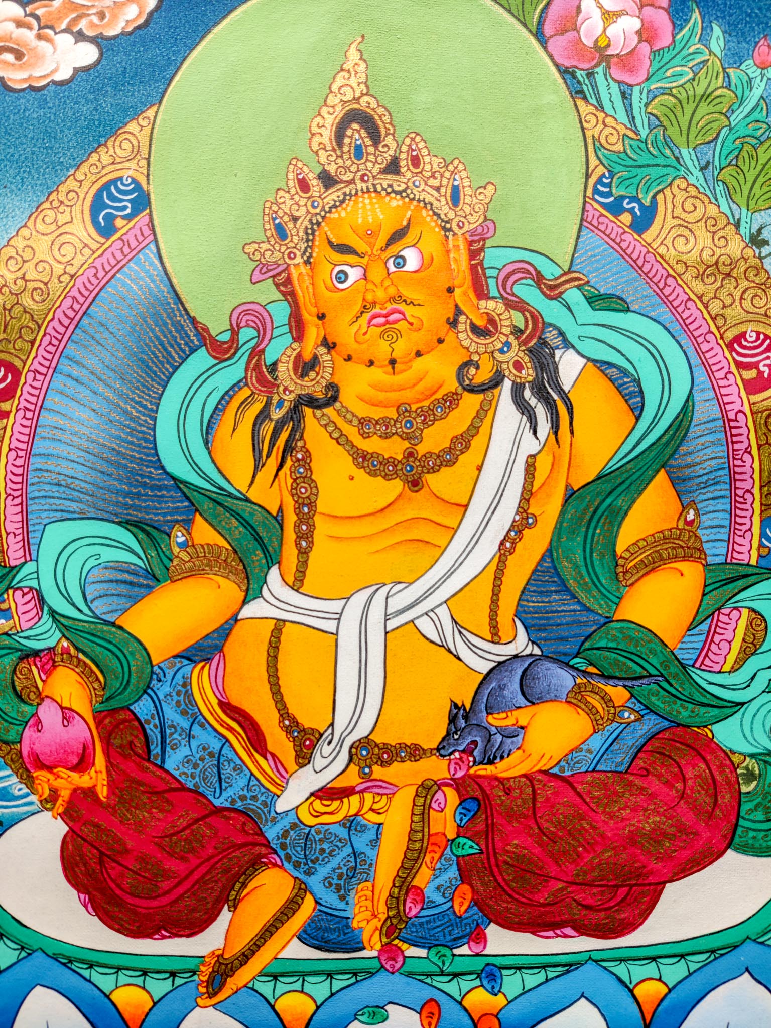 Zambala Painting - Lucky Thanka