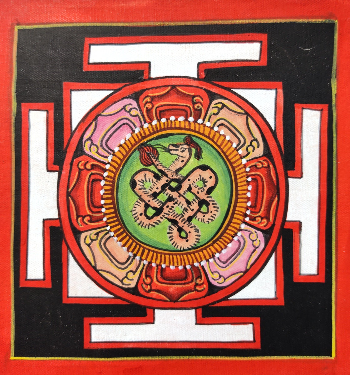 Shri Yantra Mandala - Lucky Thanka