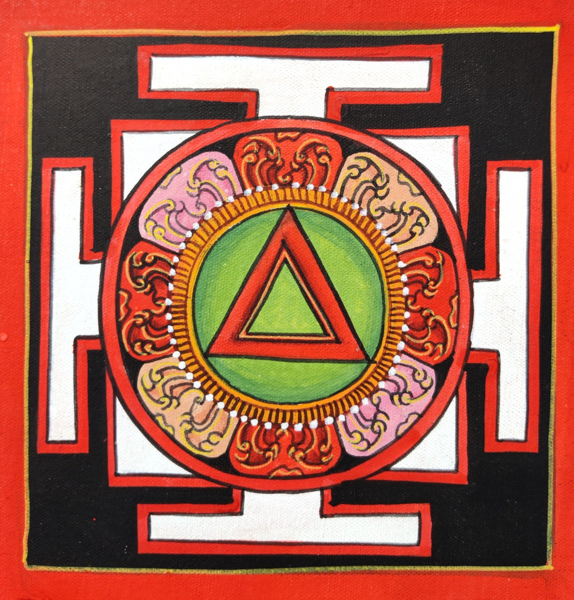 Shri Yantra Mandala - Lucky Thanka