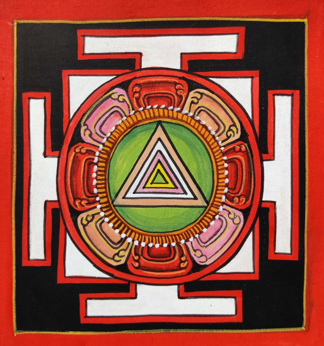 Shri Yantra Mandala - Lucky Thanka