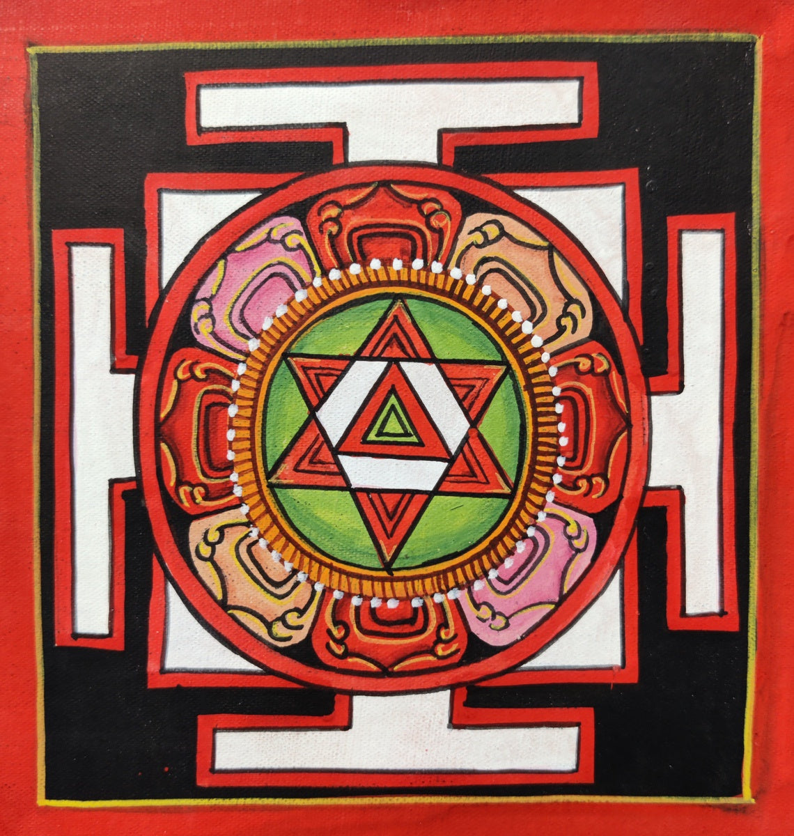 Shri Yantra Mandala - Lucky Thanka