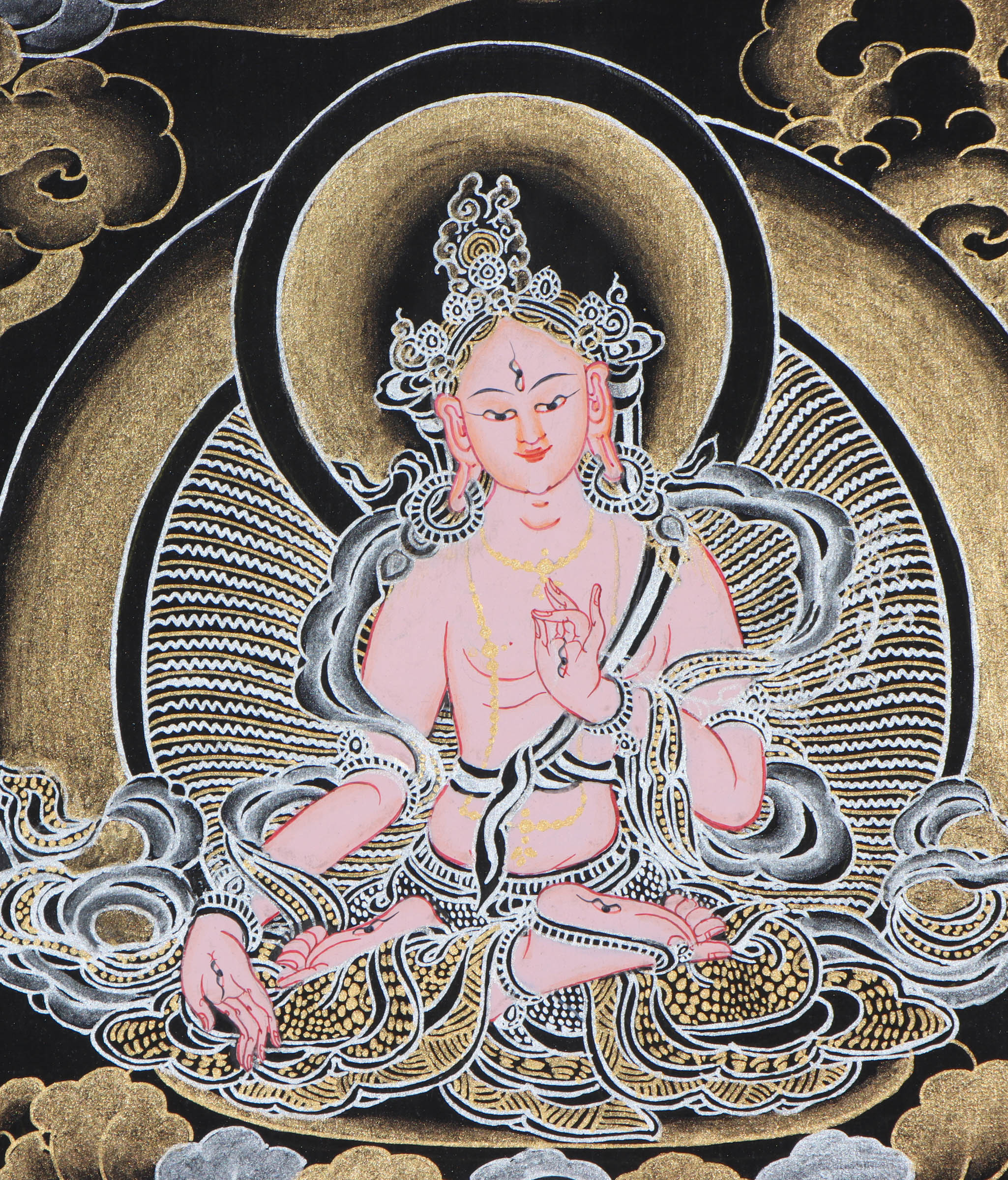 Shakyamuni Buddha with Tara thangka painting - Lucky Thanka