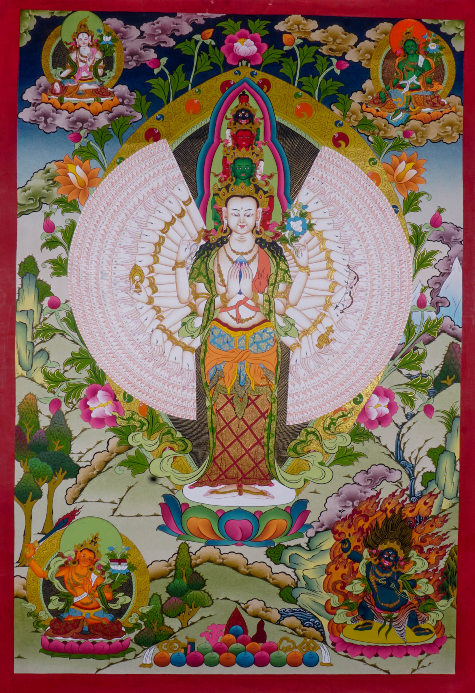 High Quality Avalokiteshvara - Lucky Thanka