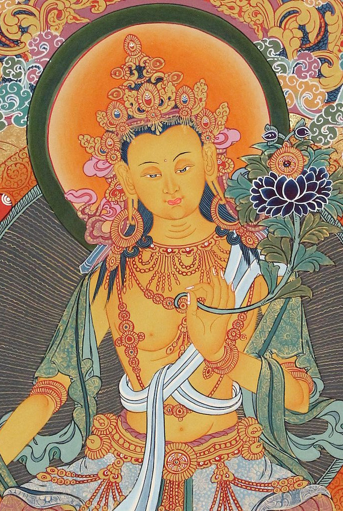 Maitreya Buddha Thangka - Lucky Thanka