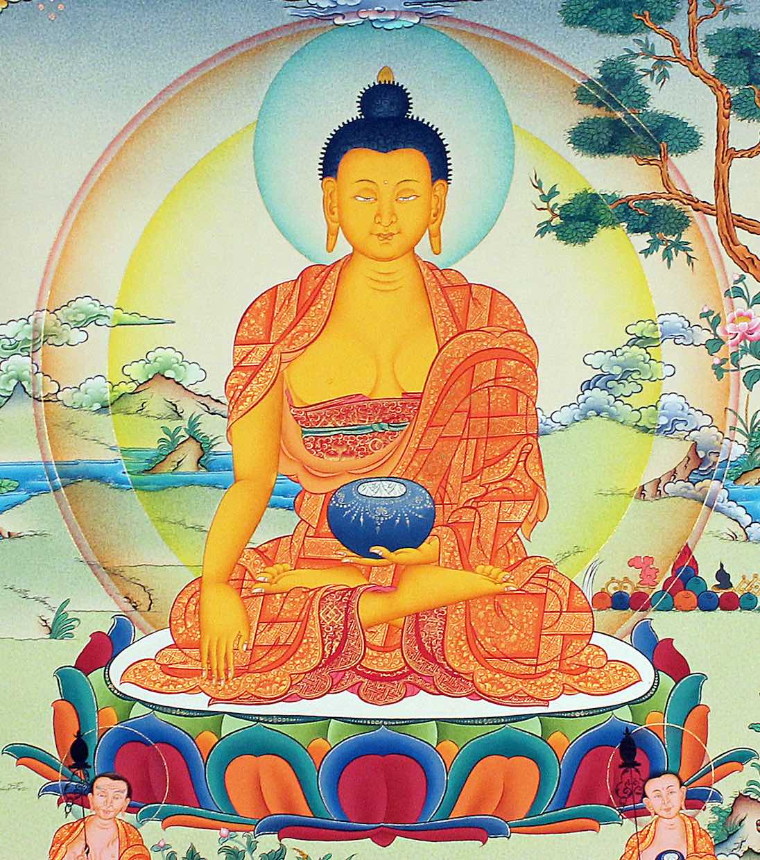 Shakyamuni Buddha - Lucky Thanka