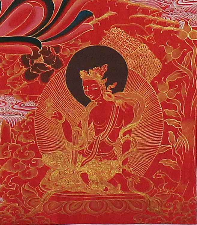 Tibetan Thangka Painting of Shakyamuni Buddha - Lucky Thanka
