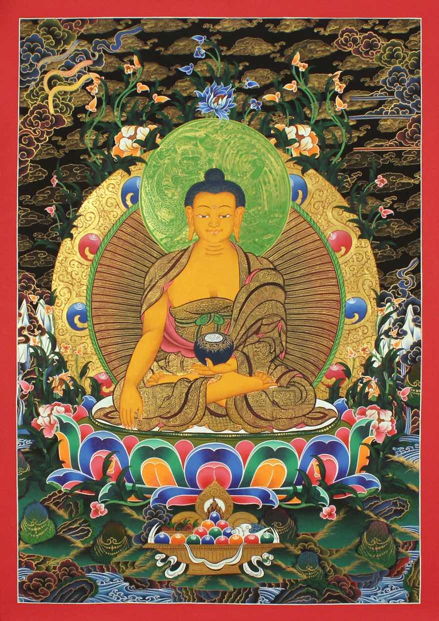 Shakyamuni Buddha Thangka - Lucky Thanka