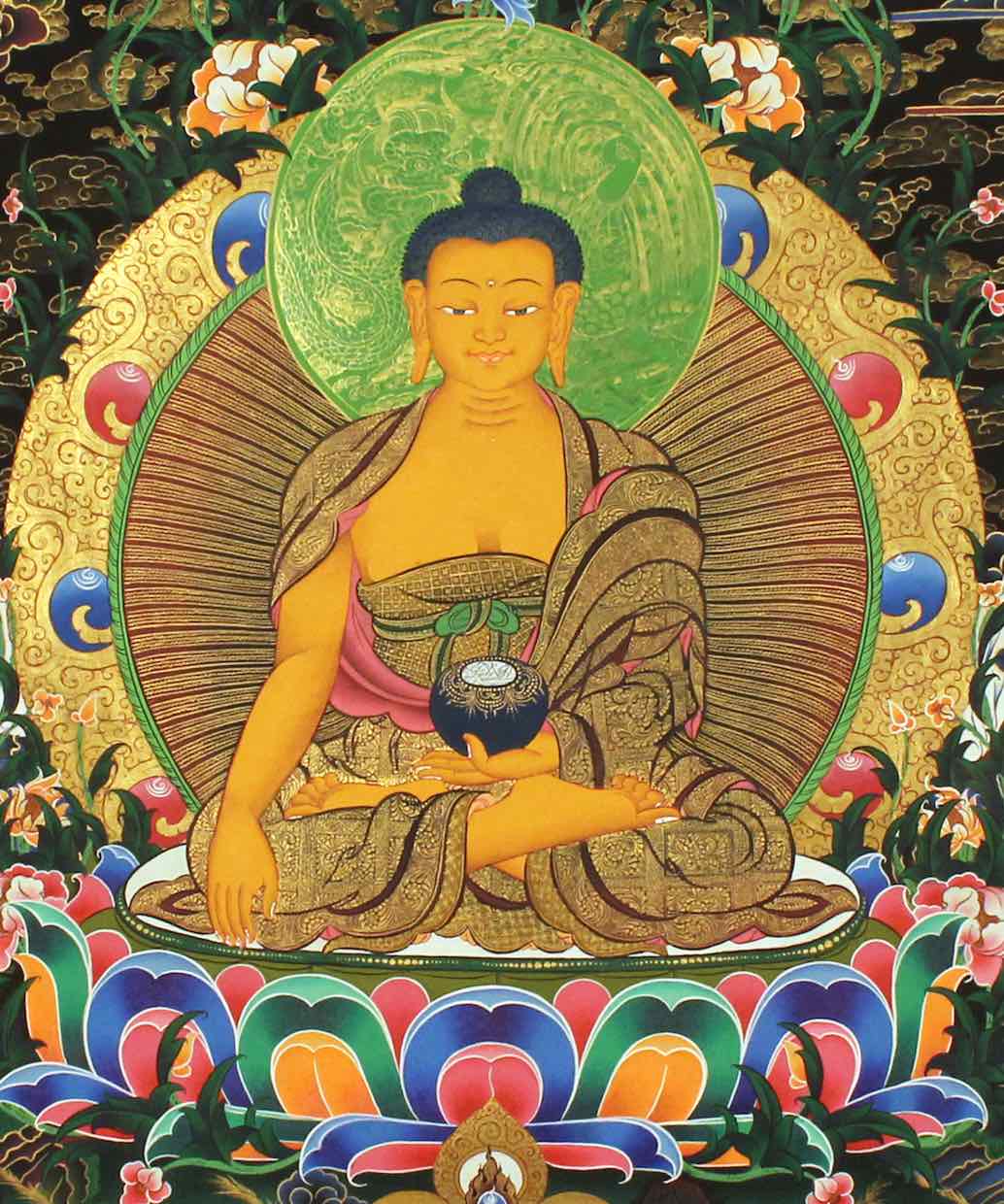 Shakyamuni Buddha Thangka - Lucky Thanka