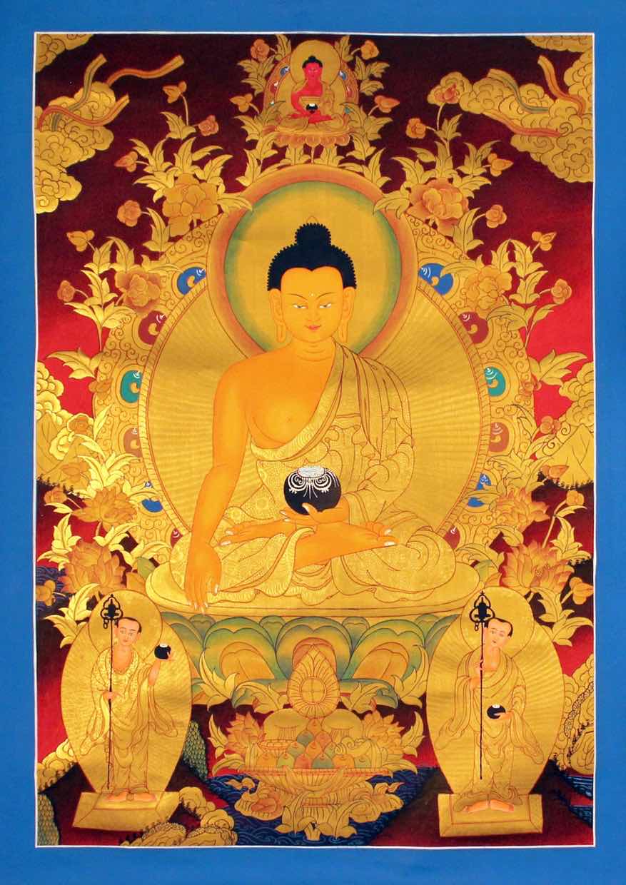 Shakyamuni Buddha Authentic Thangka - Lucky Thanka