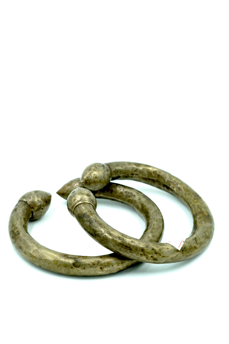 Vintage Silver Hollow Kalli Anklets - Lucky Thanka