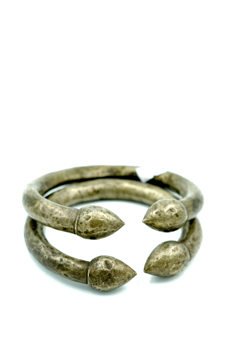 Vintage Silver Hollow Kalli Anklets - Lucky Thanka