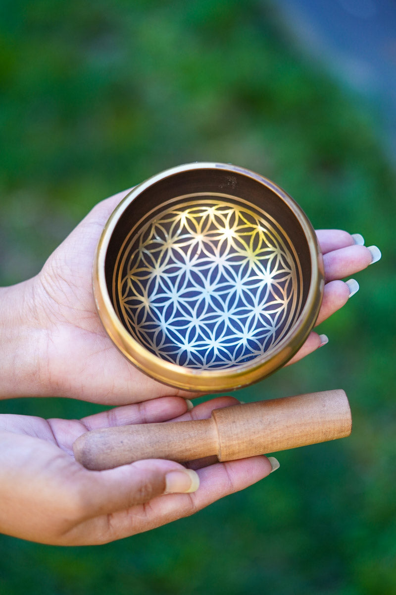 Seed of Life Singing Bowl - Lucky Thanka
