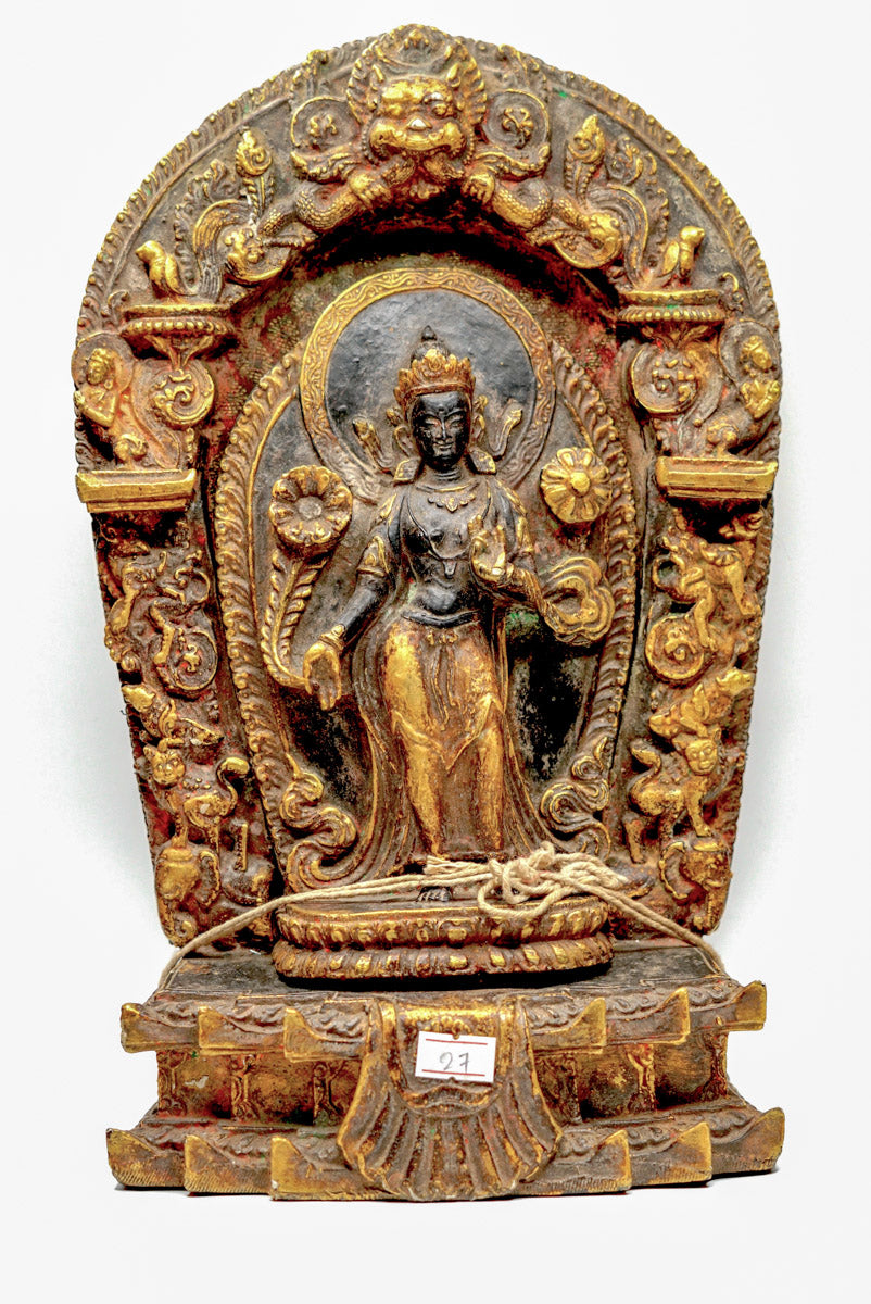 Standing Avalokiteshvara Sculpture - Lucky Thanka