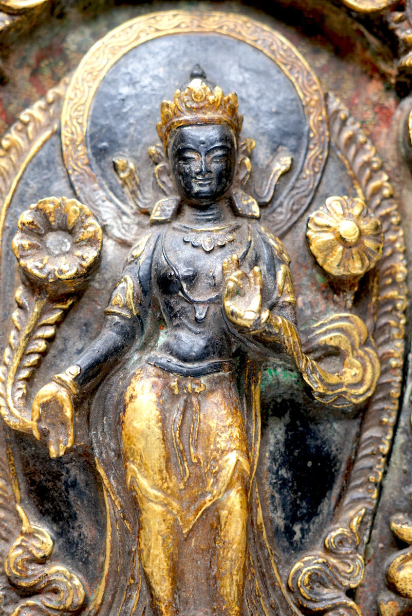 Standing Avalokiteshvara Sculpture - Lucky Thanka