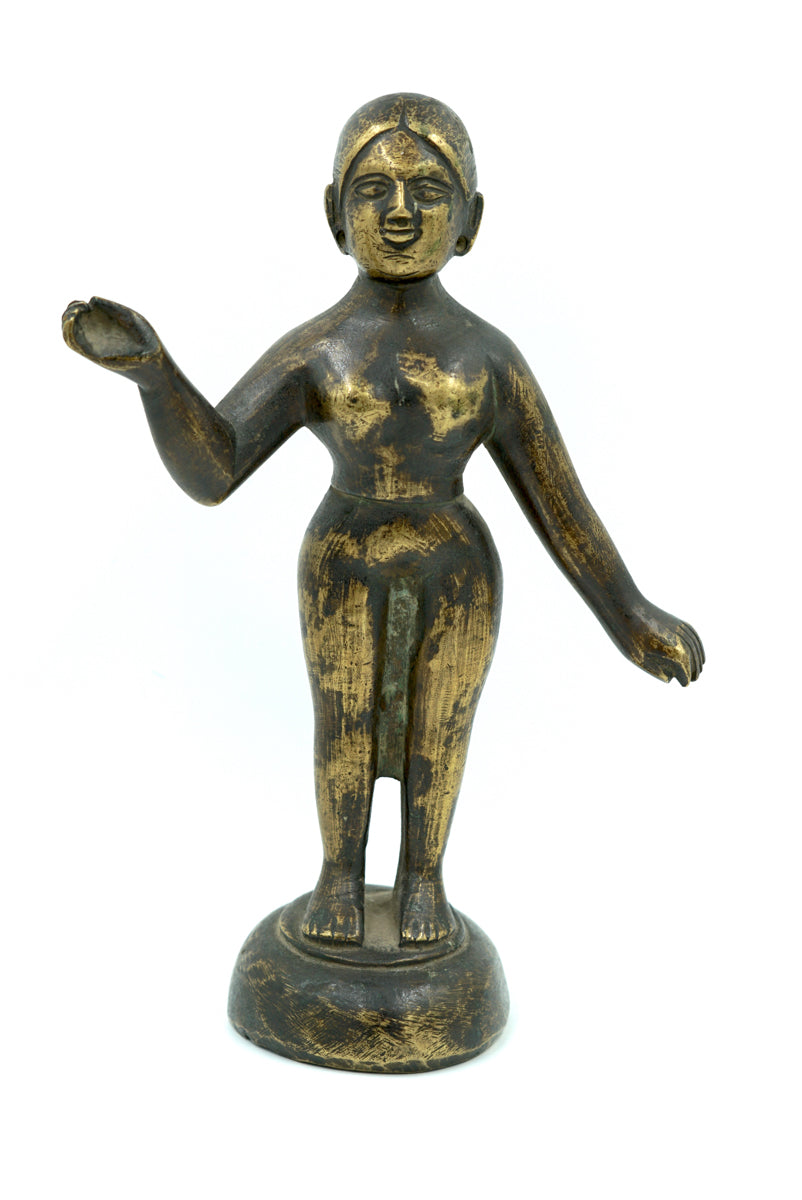 Vintage Bronze Statue of Standing Woman - Lucky Thanka