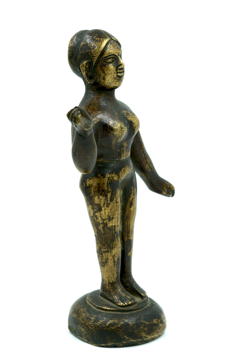 Vintage Bronze Statue of Standing Woman - Lucky Thanka