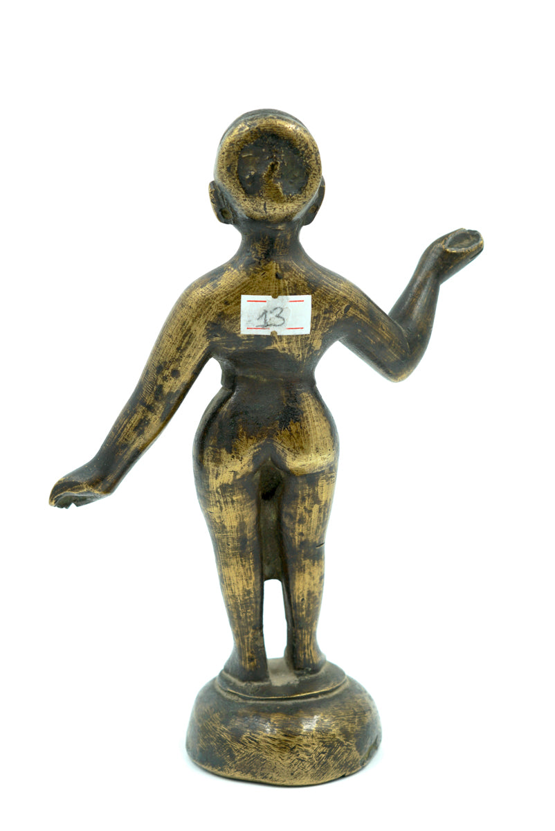 Vintage Bronze Statue of Standing Woman - Lucky Thanka