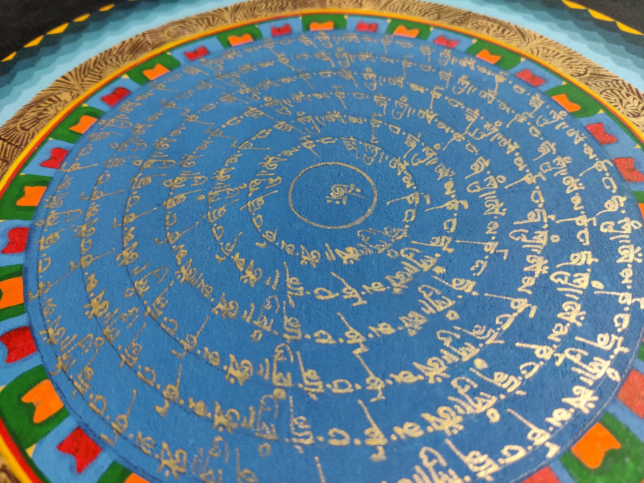 OM Mantra Mandala Thangka - Lucky Thanka