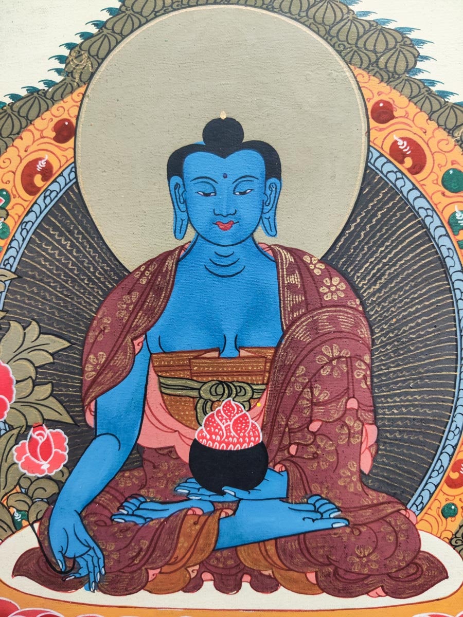 Paradise of Medicine Buddha - Lucky Thanka