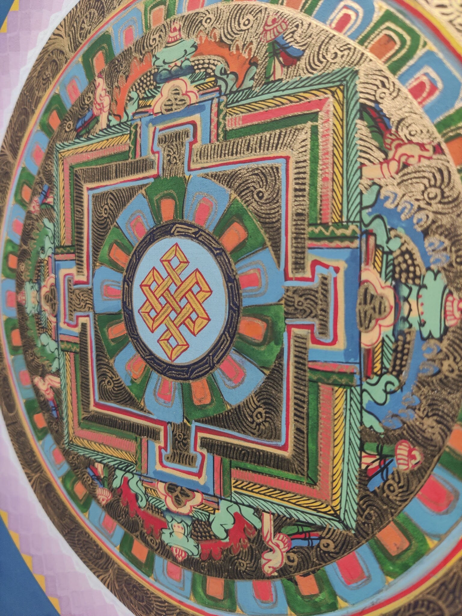 Sky Blue Mandala - Lucky Thanka