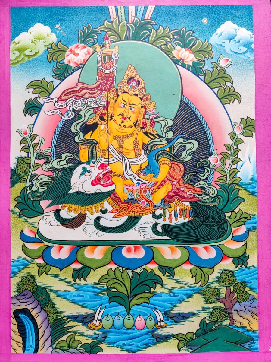 Jahambala Thangka - Lucky Thanka