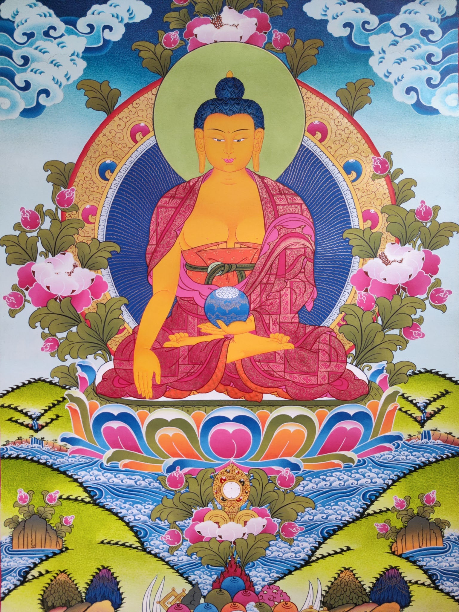 High Quality Shakyamuni Buddha - Lucky Thanka