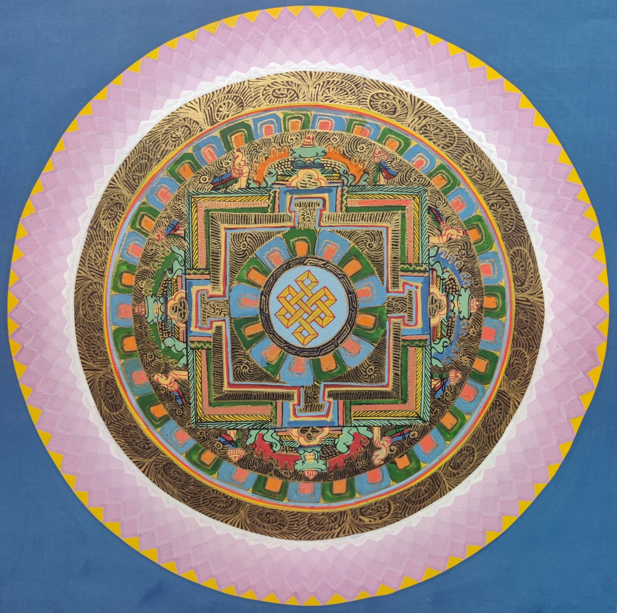 Sky Blue Mandala - Lucky Thanka