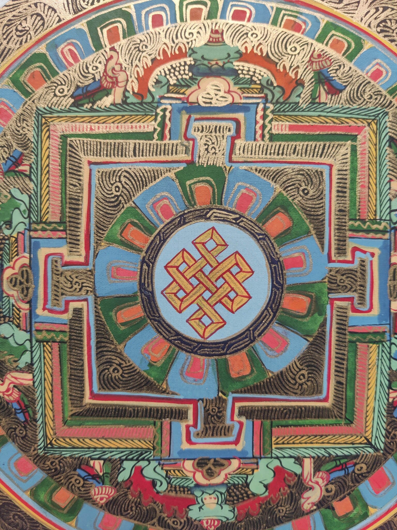 Sky Blue Mandala - Lucky Thanka