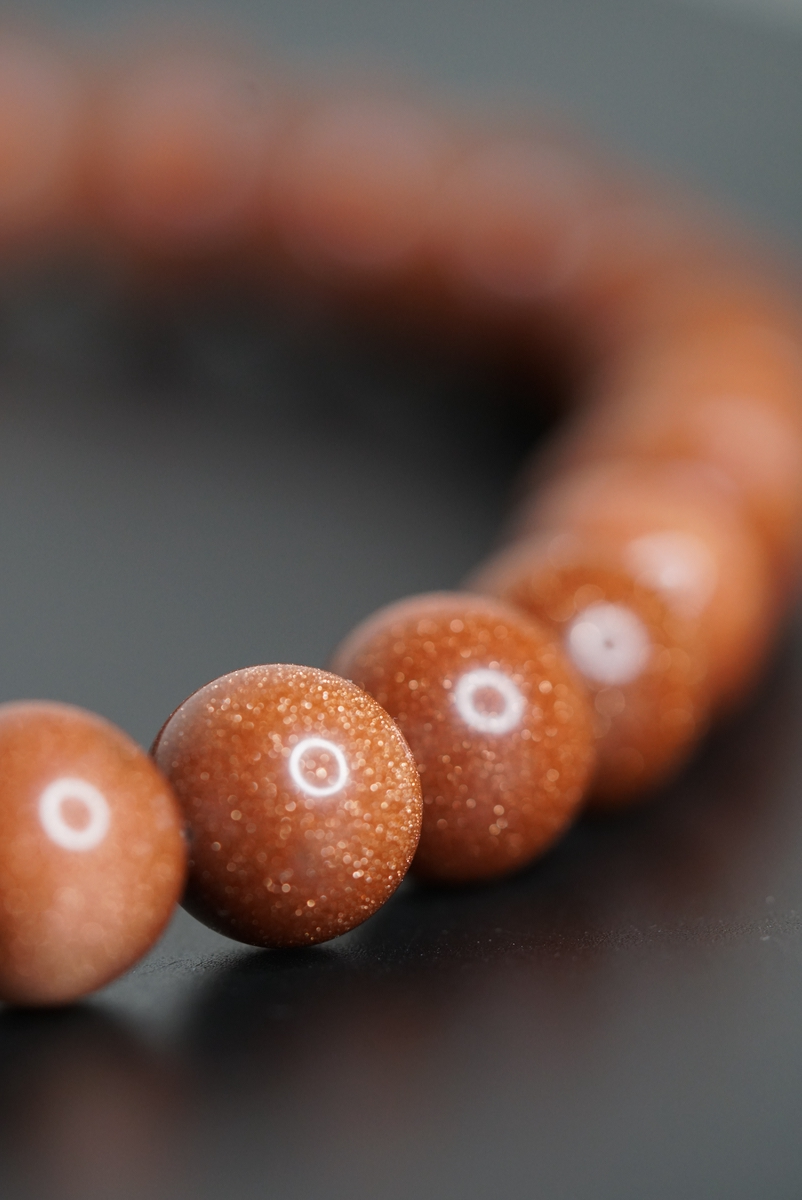 Gold Stone beaded necklace - Lucky Thanka