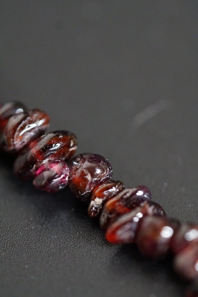 Red Garnet Chips necklace - Lucky Thanka