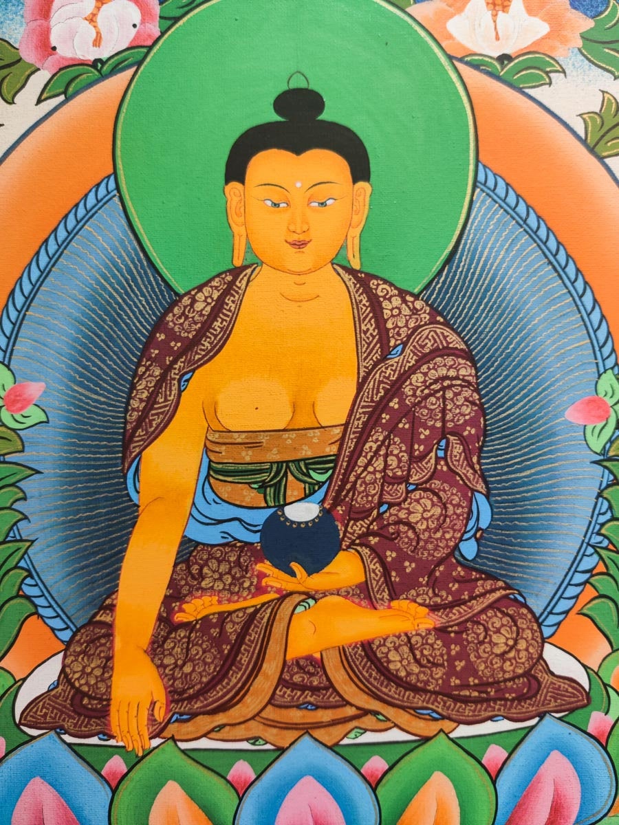Shakyamuni Buddha Thangka Painting - Lucky Thanka