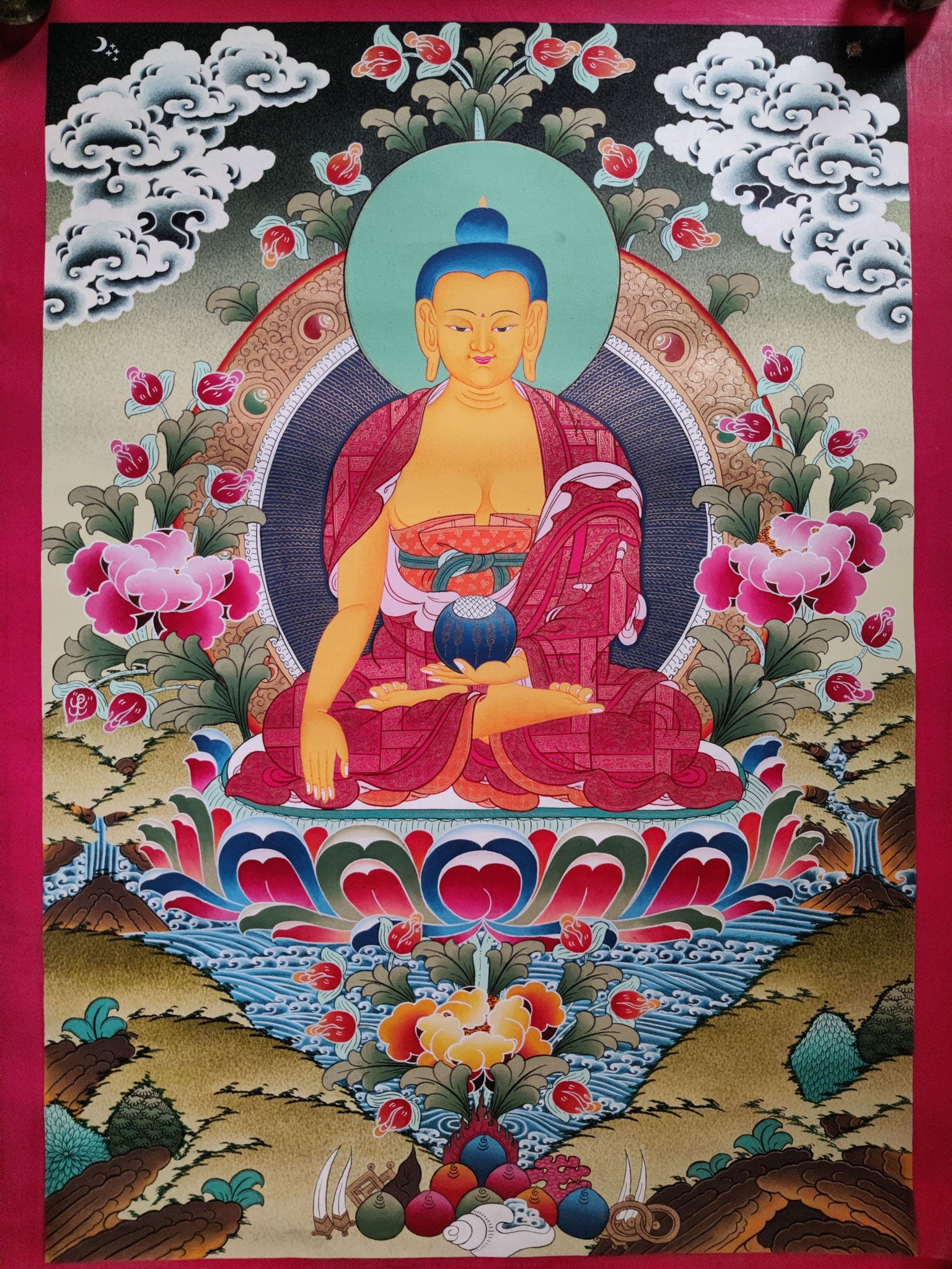 High Quality Shakyamuni Buddha - Lucky Thanka