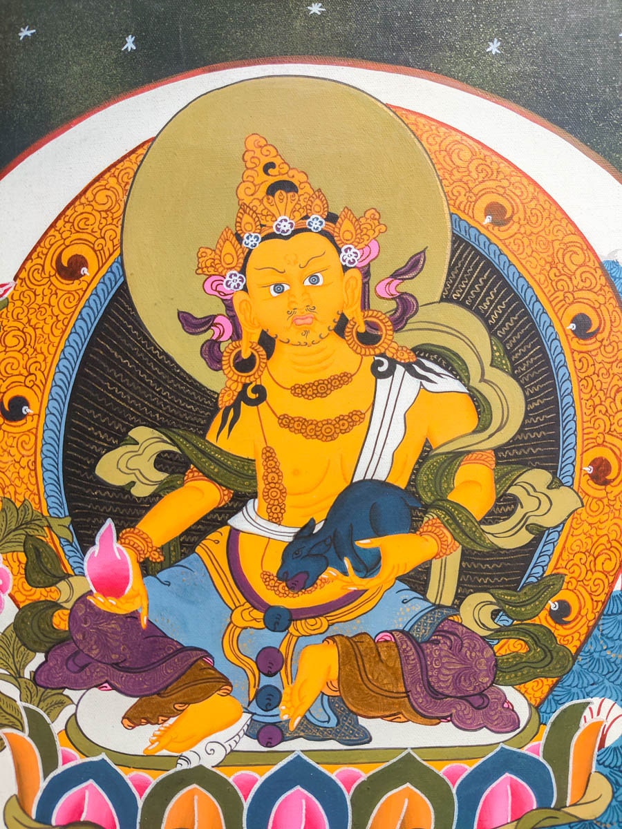 Phul Kuber Thangka Painting - Lucky Thanka