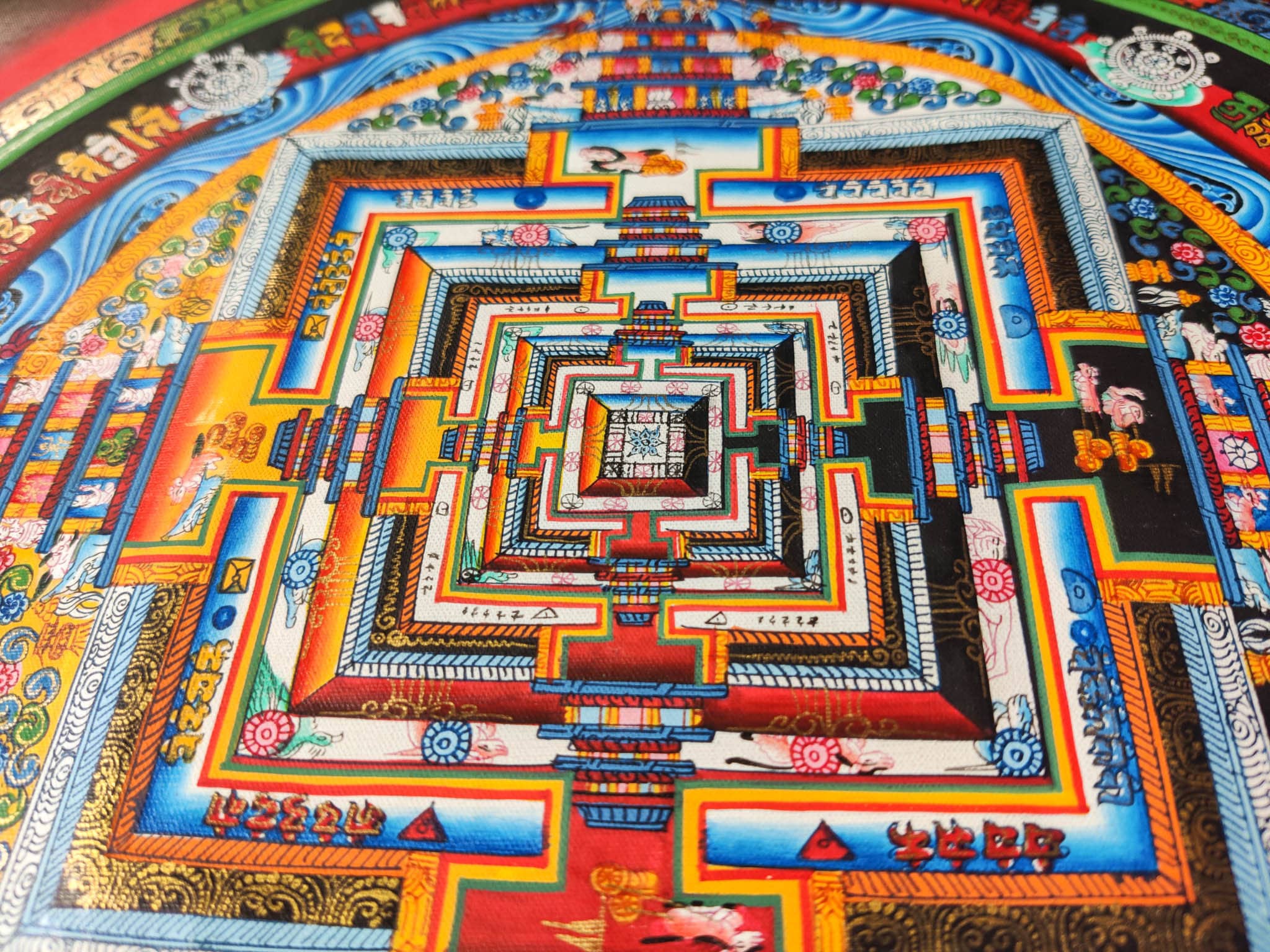 Dalai Lama Design of Kalachakra Mandala - Lucky Thanka