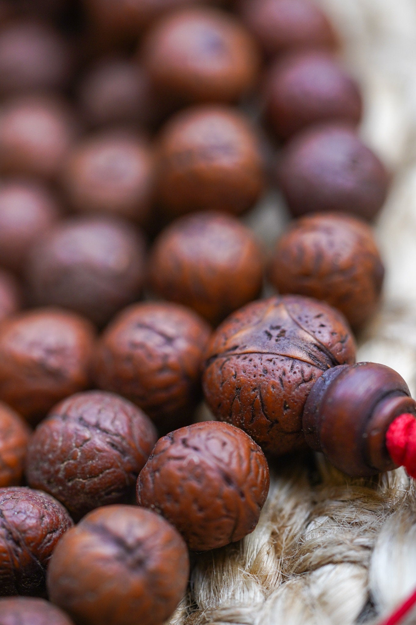 Antique Dark Bodhi Mala - Lucky Thanka