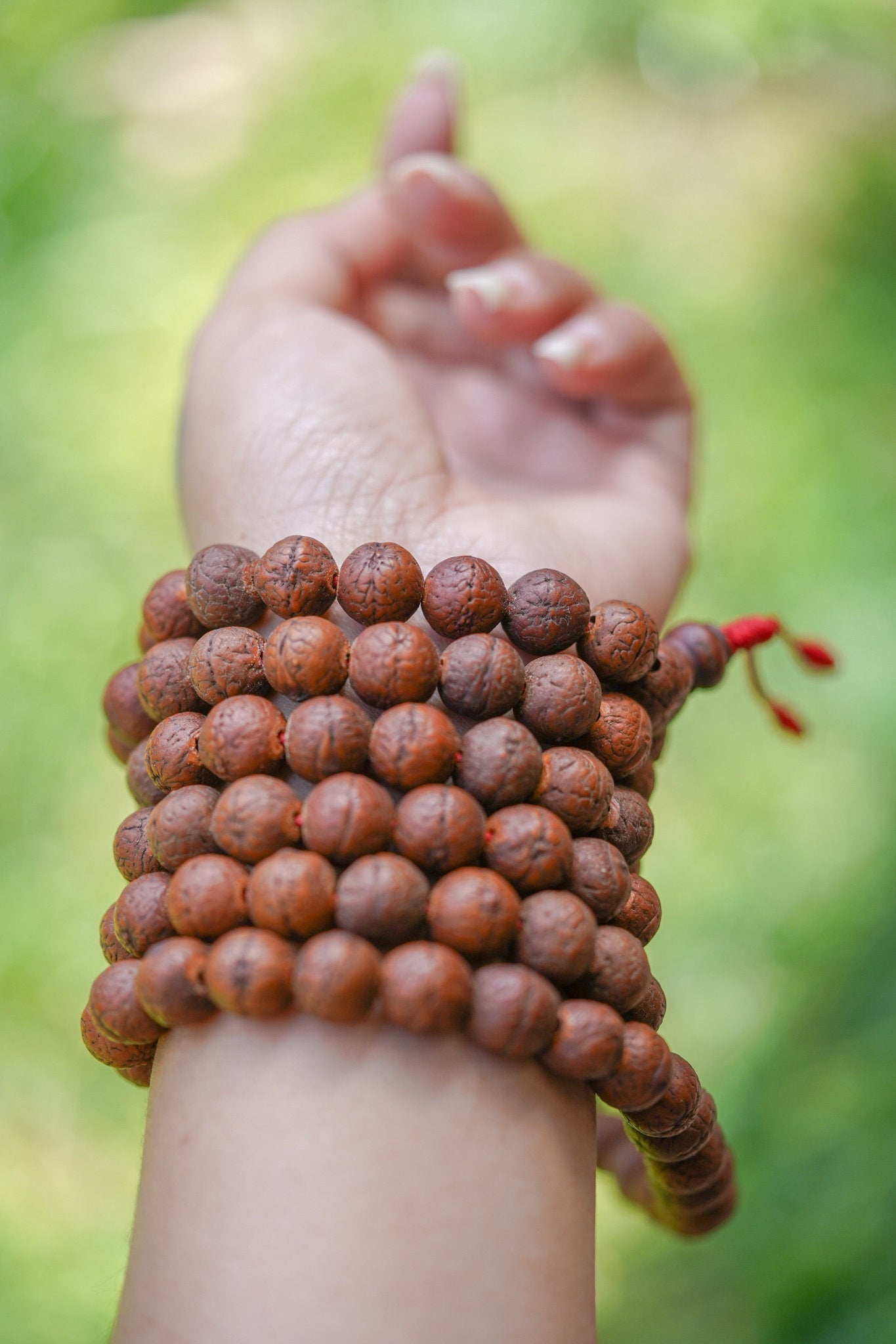 Antique Dark Bodhi Mala - Lucky Thanka