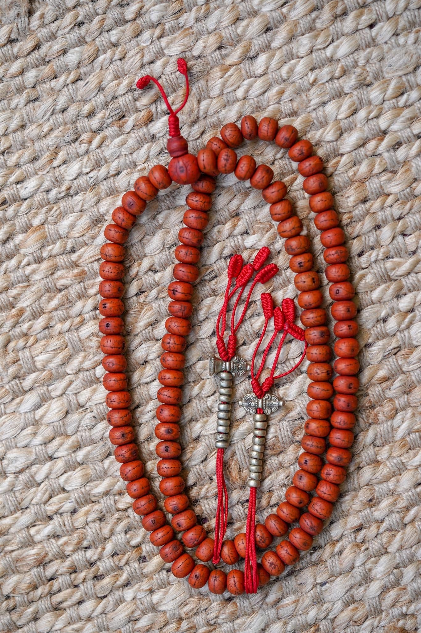 Rare Bodhi Bead with Bell & Vajra - Lucky Thanka