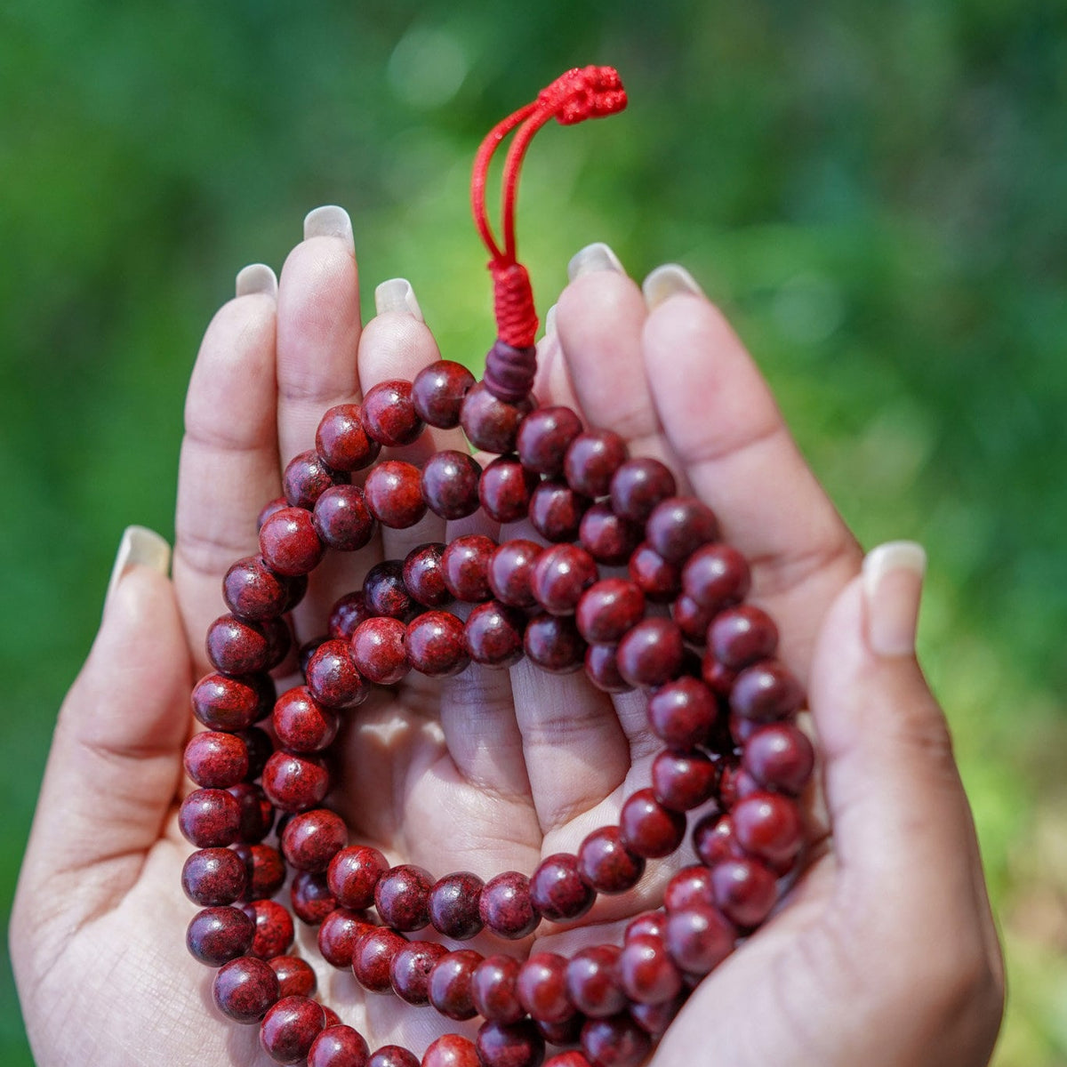 BISMAADH Japa/Meditation/Yoga/Prayer Mala - Natural Rose Wood Mala Beads