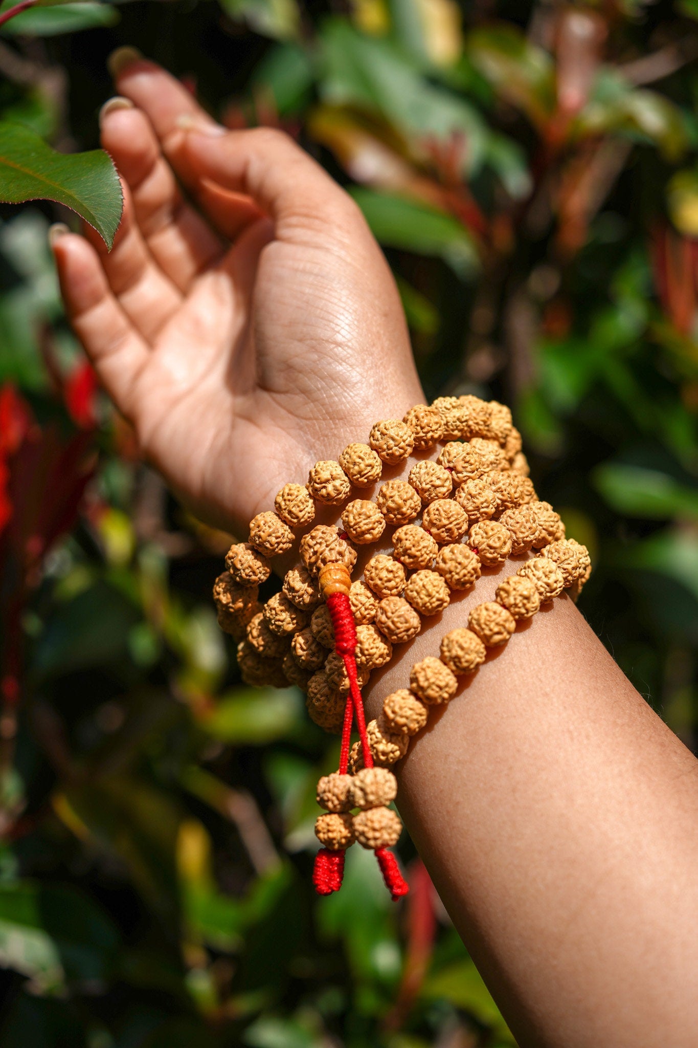 Natural Rudraksha Mala - Lucky Thanka