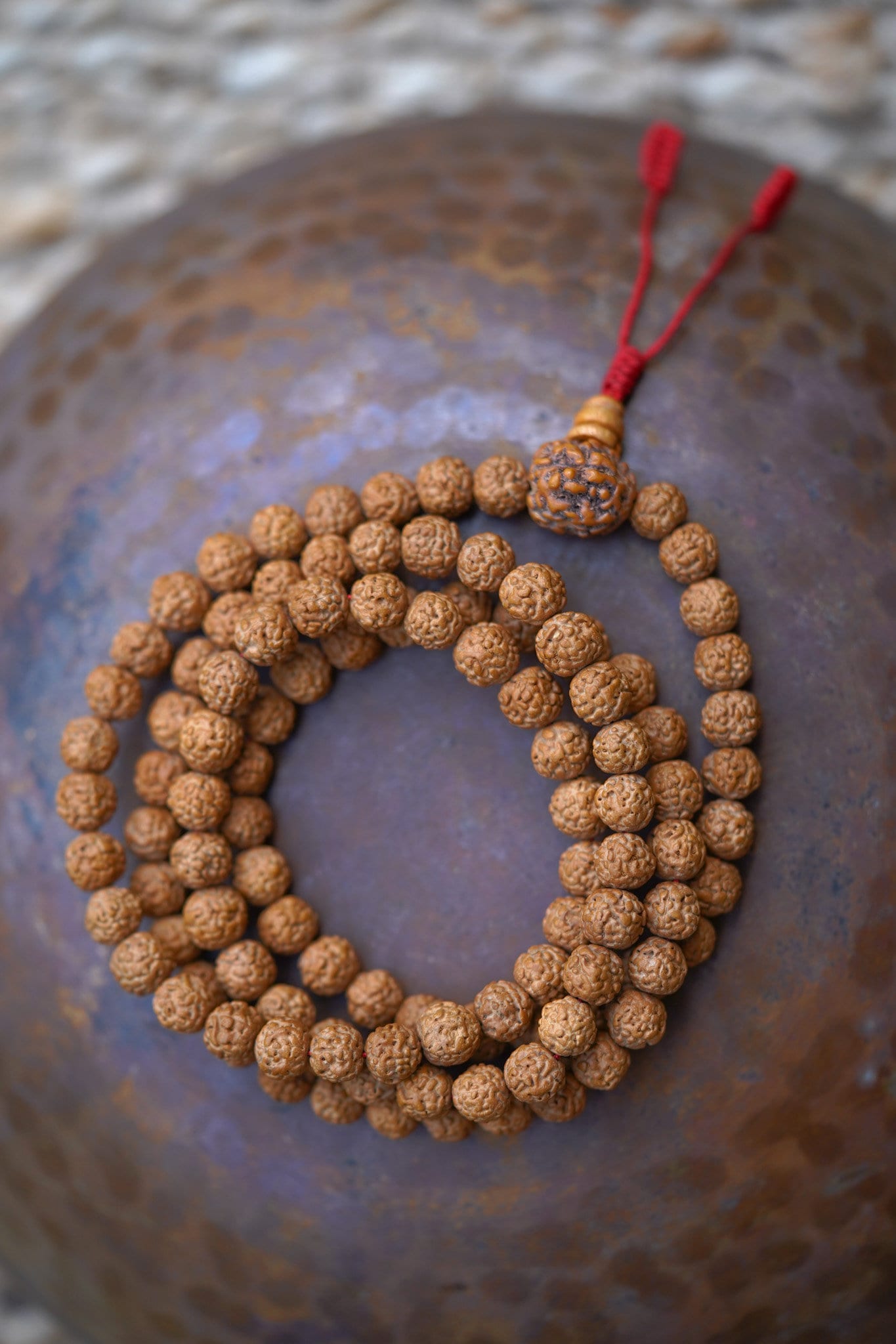 Natural Rudraksha Mala - Lucky Thanka