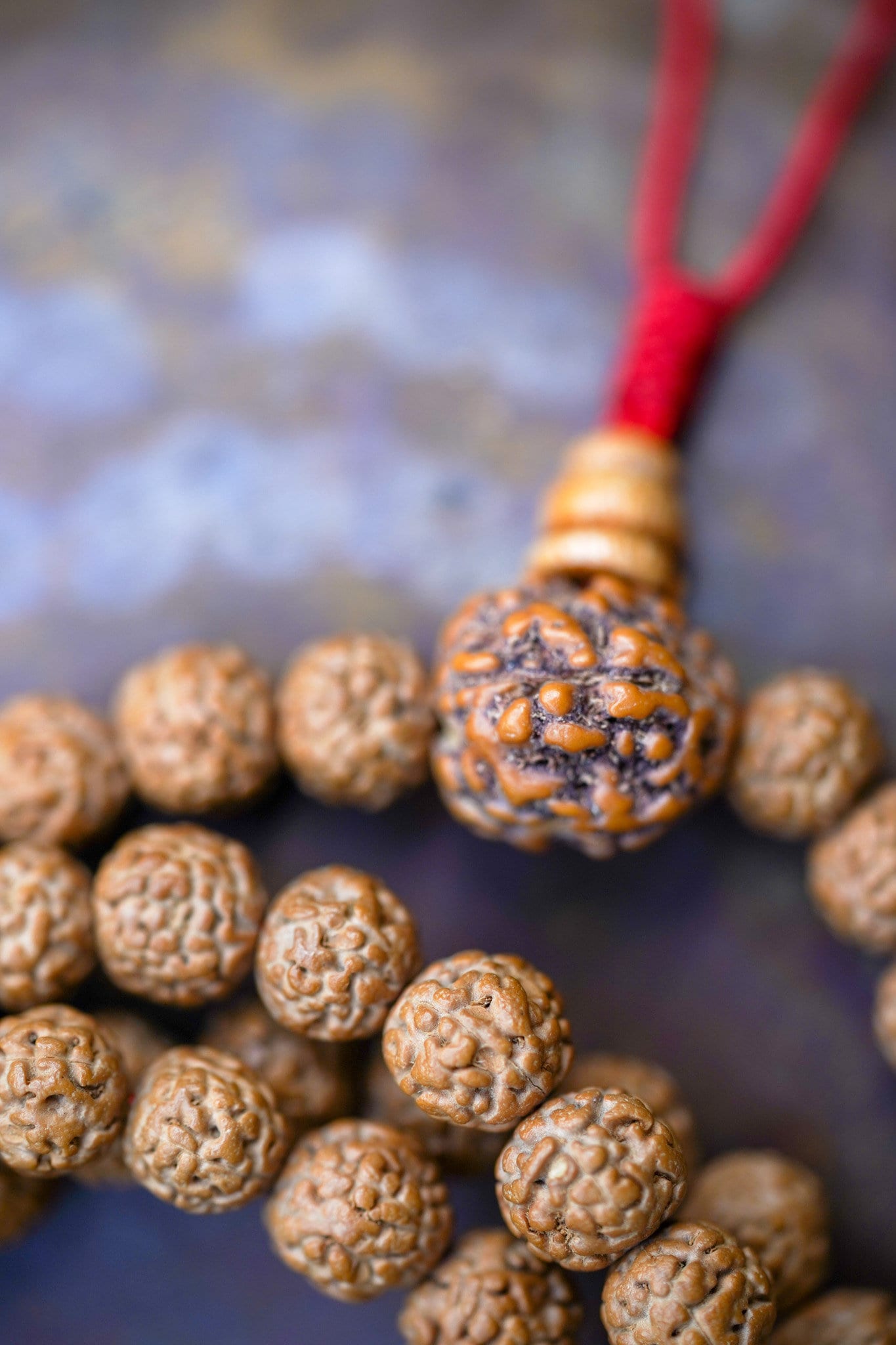 Natural Rudraksha Mala - Lucky Thanka