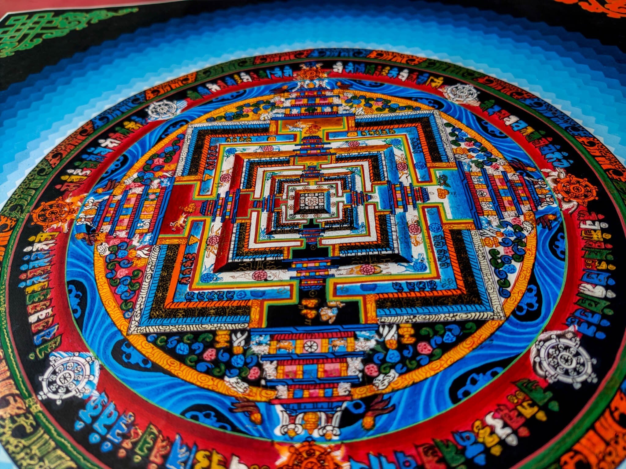 Kalchakra Mandala Painting - Lucky Thanka