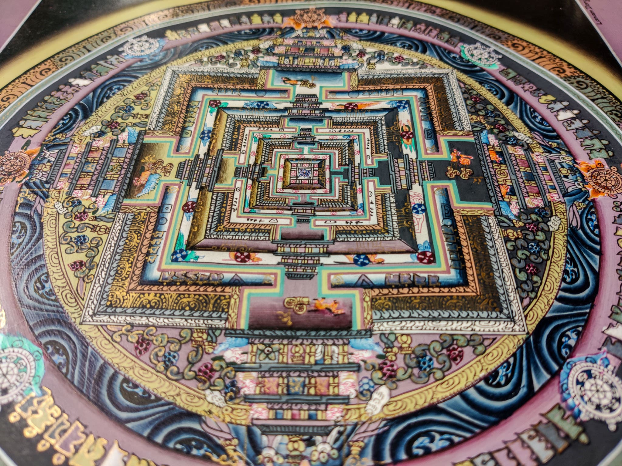 Fine Quality Kala Chakra Mandala - Lucky Thanka