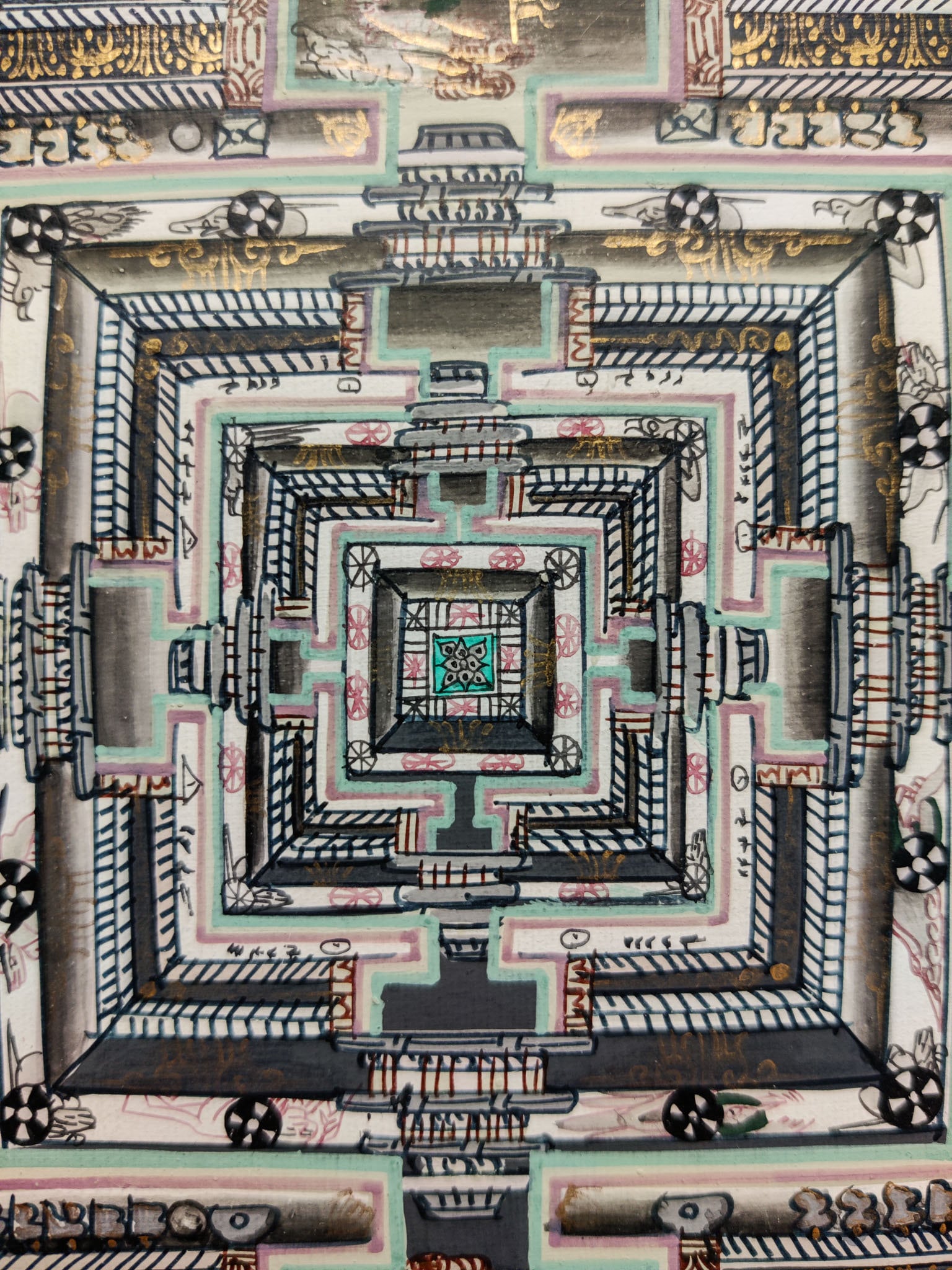 Premium Quality Kalachakra Mandala - Lucky Thanka