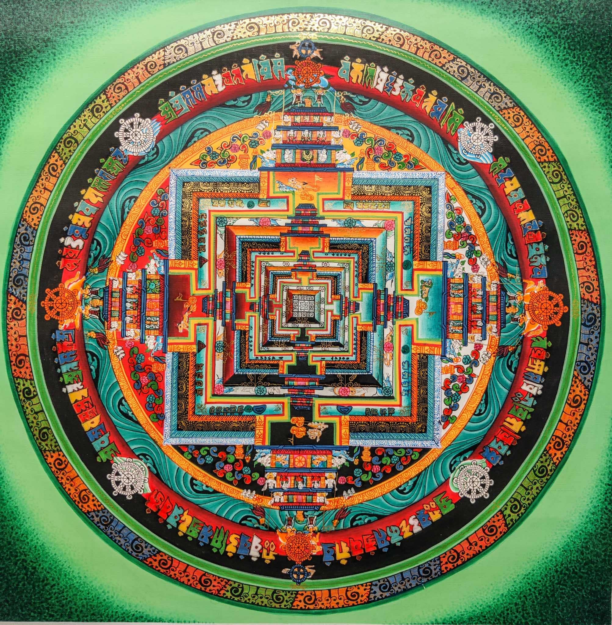Kalachakra Mandala Thangka for Peace - Lucky Thanka