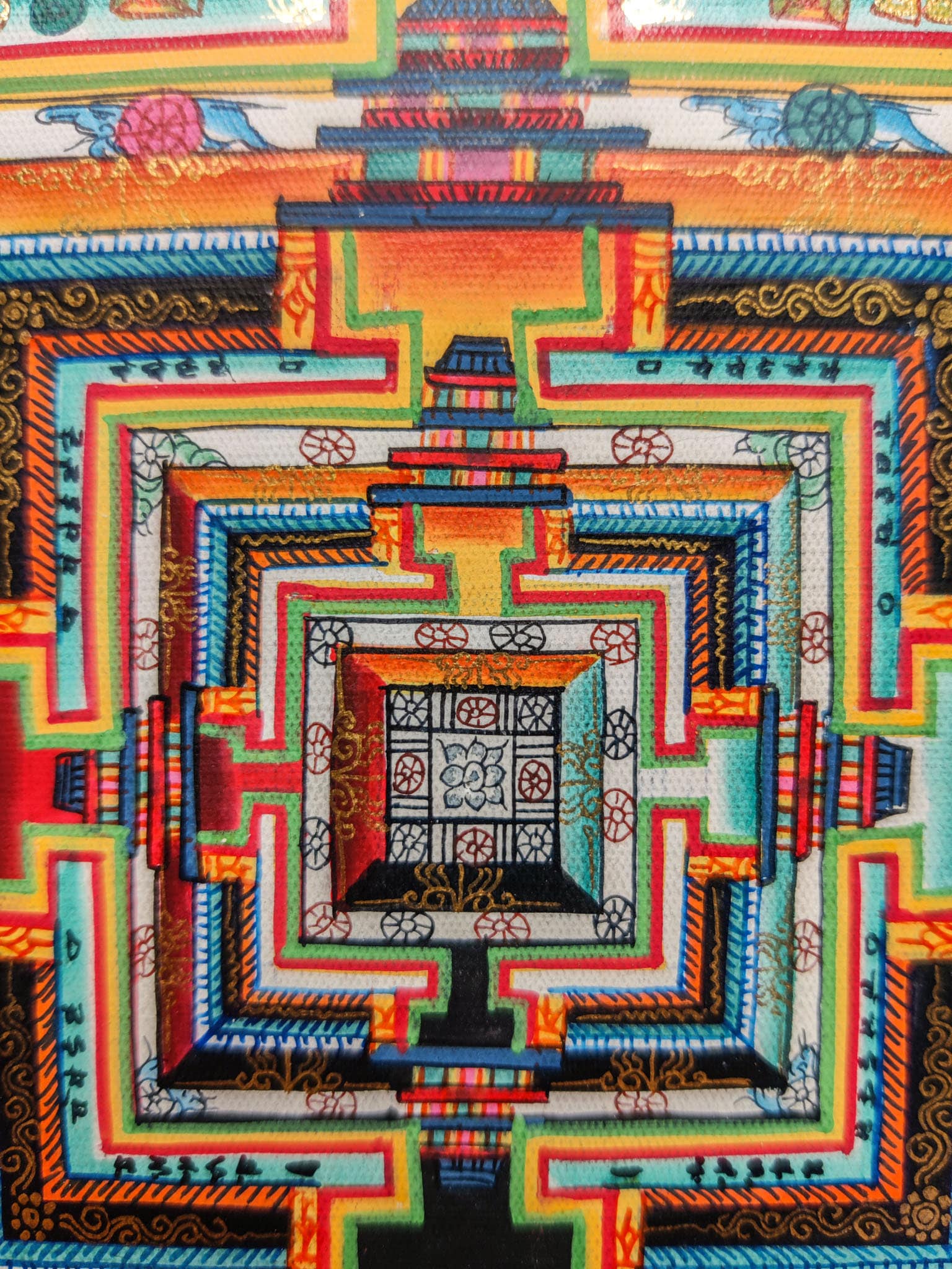 Kalachakra Mandala Thangka for Peace - Lucky Thanka