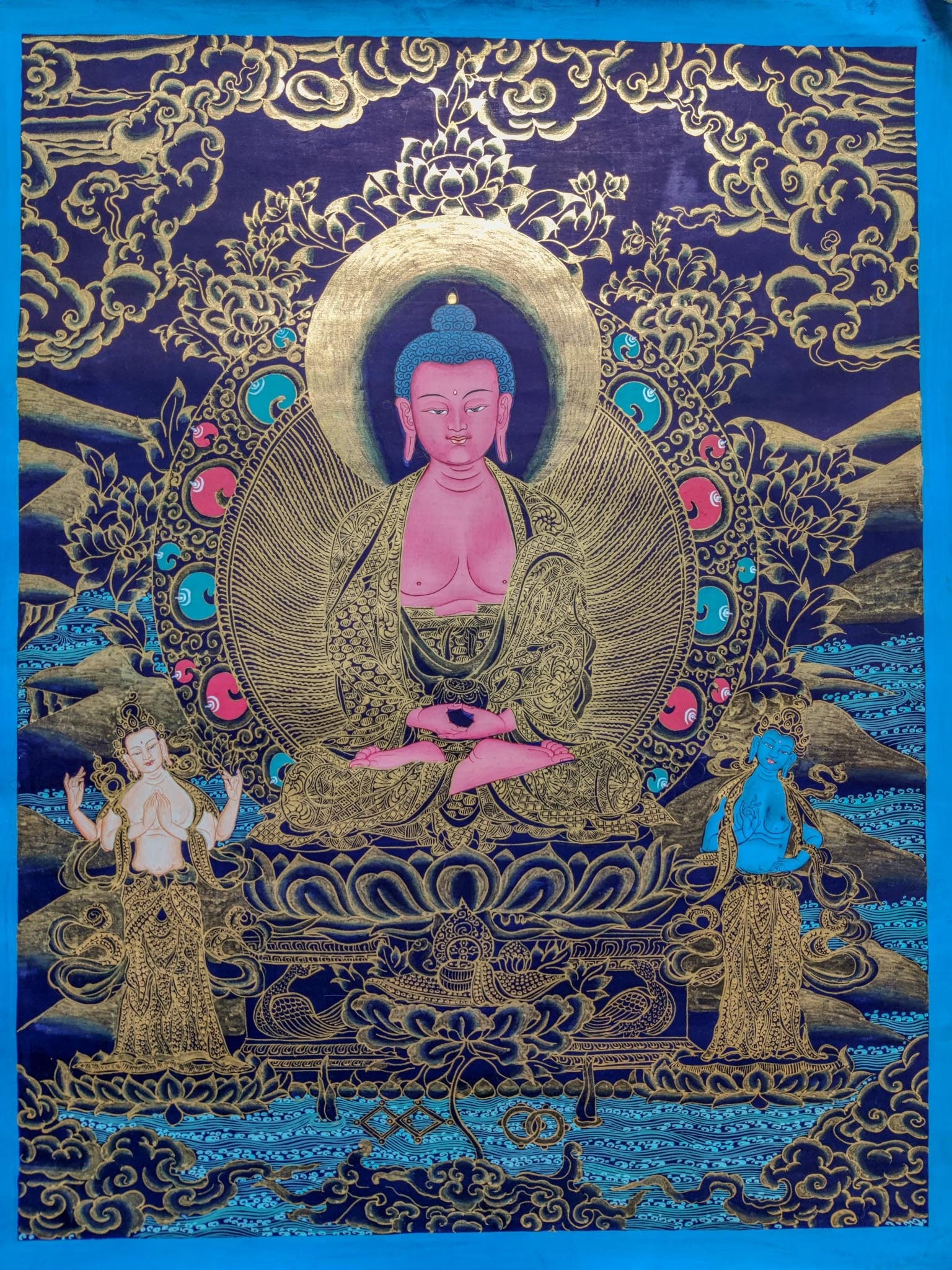 Buddha Amitabha - Lucky Thanka