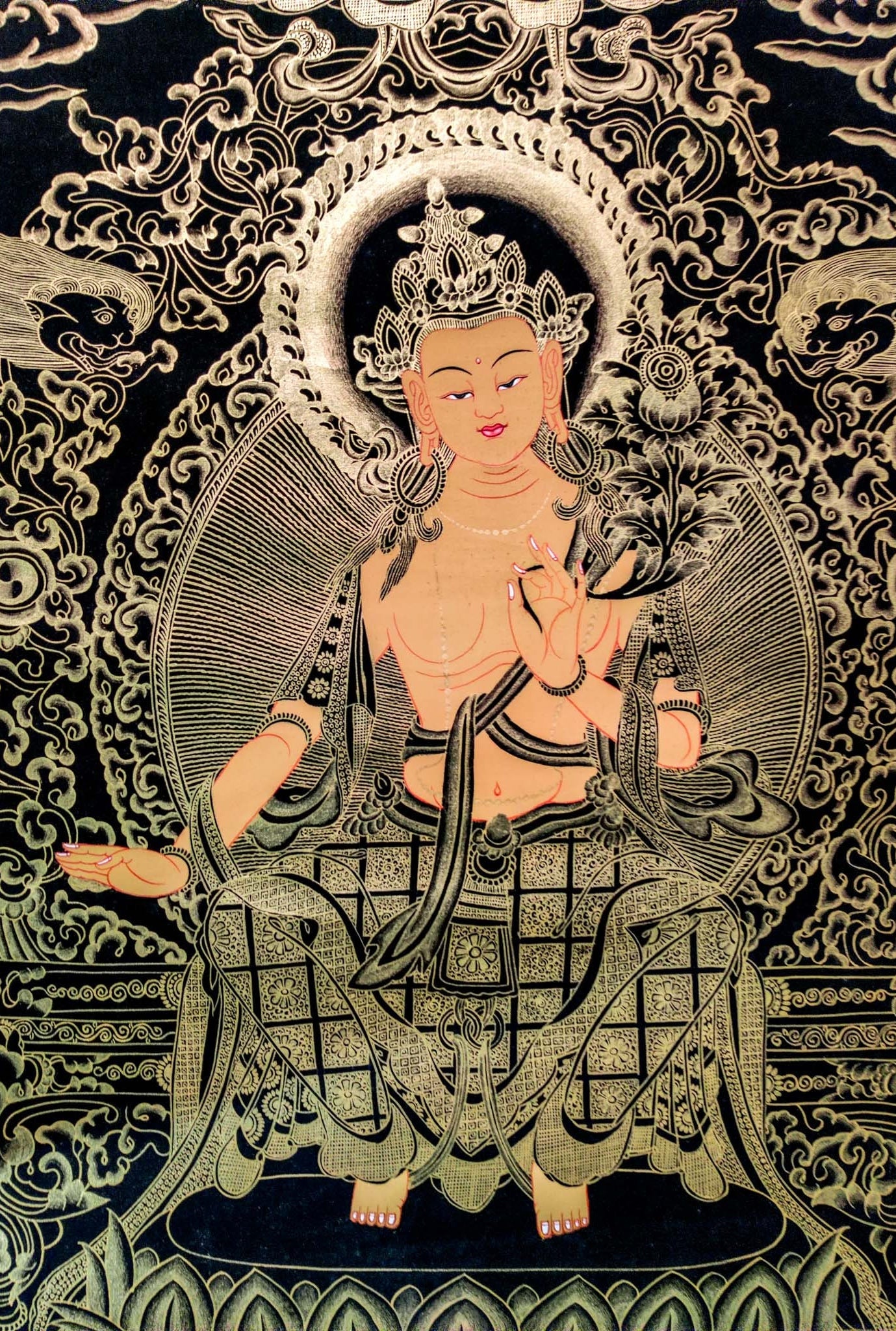 Maitreya Buddha Art - Lucky Thanka