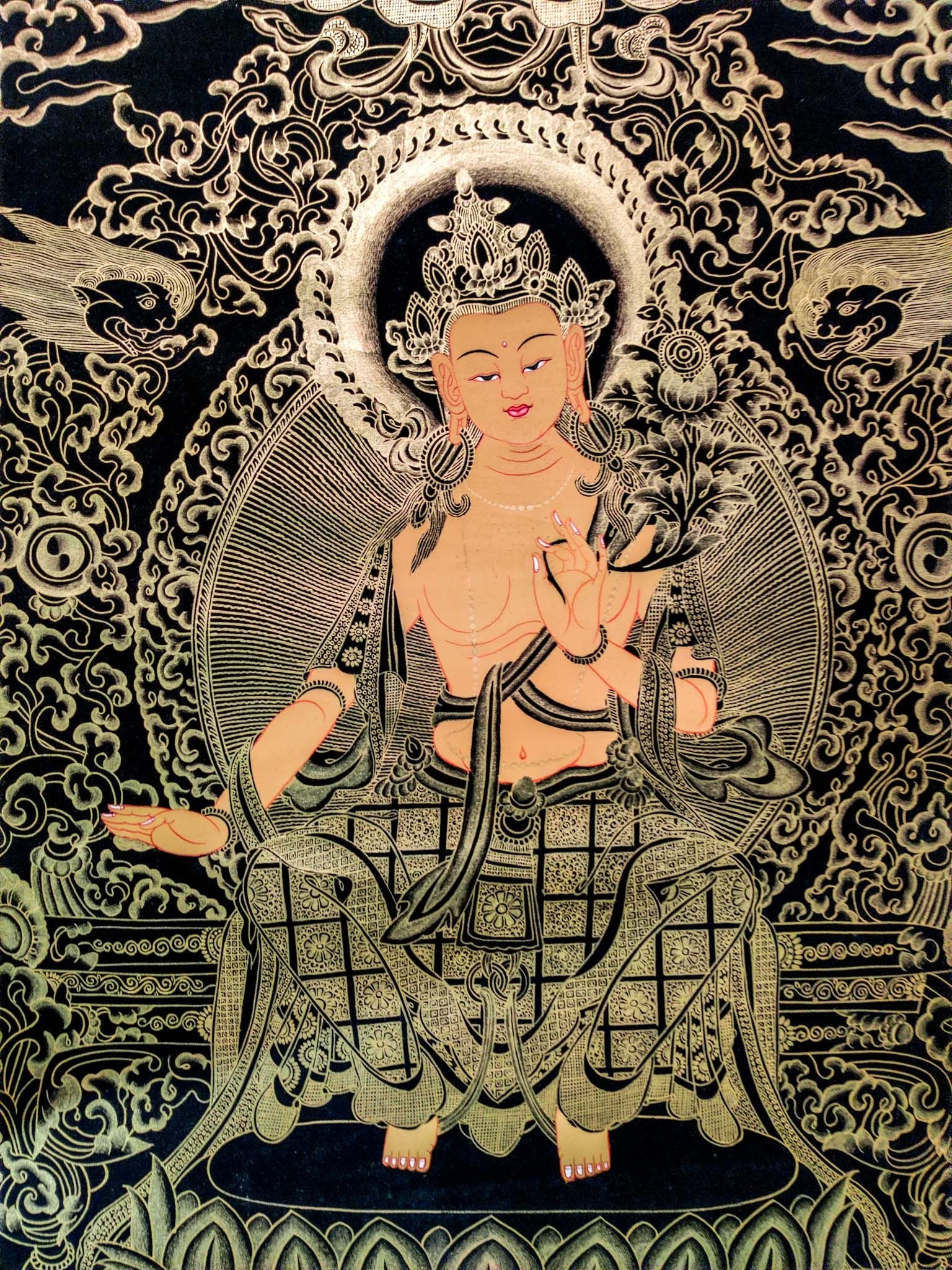 Maitreya Buddha Art - Lucky Thanka